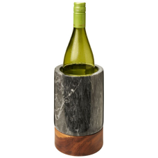 Chłodziarka do wina wykonana z marmuru i drewna Harlow