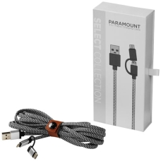 Materiałowy kabel do ładowania 3w1 Paramount