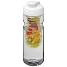 Bidon H2O Base® z wieczkiem na zacisk o pojemności 650 ml z
możliwością przyrządzania wody smakowej