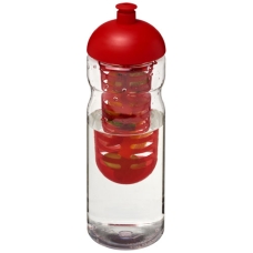 Bidon H2O Base® z wypukłym wieczkiem o pojemności 650 ml z możliwością przyrządzania wody smakowej