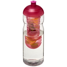 Bidon H2O Base® z wypukłym wieczkiem o pojemności 650 ml z możliwością przyrządzania wody smakowej