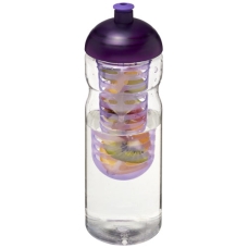 Bidon H2O Base® z wypukłym wieczkiem o pojemności 650 ml z możliwością przyrządzania wody smakowej