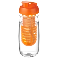 Bidon H2O Pulse® o pojemności 600 ml z wieczkiem zaciskowym zmożliwością przyrządzania wody smakowej
