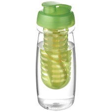Bidon H2O Pulse® o pojemności 600 ml z wieczkiem zaciskowym zmożliwością przyrządzania wody smakowej