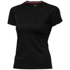 Damski T-shirt Serve z krótkim rękawem z tkaniny Cool Fit odprowadzającej wilgoć