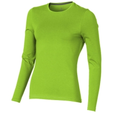 Damski T-shirt organiczny Ponoka z długim rękawem