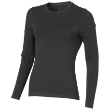Damski T-shirt organiczny Ponoka z długim rękawem