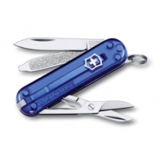 scyzoryk Victorinox Classic SD transparentny niebieski  kolor wielokolorowy (niebiesko-granatowy)