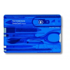 Victorinox SwissCard Classic niebieski transparentny 