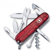Scyzoryk Victorinox Climber czerwony transparentny  kolor wielokolorowy