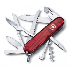 Scyzoryk Victorinox Huntsman czerwony transparentny  kolor wielokolorowy