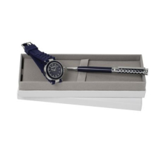 Zestaw CPBM419 - zegarek CMN463 `Colombes Bleu` + długopis CSI4194 `Naïades Bleu`