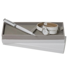 Zestaw CPBN558 - zegarek CMN558 Blossom Blanc + długopis CSC5424 Tourbillon Blanc