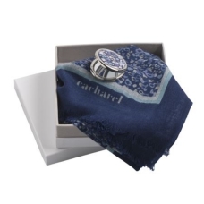 Zestaw CPFG206 - lusterko CAG206 `Giverny Blue` + szal CFB206 `Giverny Blue`