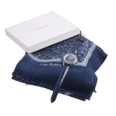 Zestaw CPFM225 – szal CFB206 ”Giverny Blue” + zegarek CMN2255 `Monceau Blue`