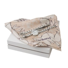 Zestaw CPFM319 - apaszka CFS319 `Equateur` + zegarek CMM323 `Pompadour Blanc`