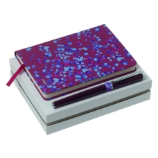 Zestaw CPNR514 - notes A6 CNM513 Tourbillon Bordeaux + pióro kulkowe CSI5135 Blossom Bordeaux