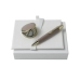Zestaw RPBG408 - lusterko RAG408 `Evidence Sandy Pink` + długopis RSL4084 `Evidence Leather Sandy Pink`