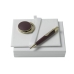 Zestaw RPBH407 - wieszak na torebkę RAH407 `Evidence Burgundy` + długopis RSL4074 `Evidence Leather Burgundy`