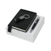 Zestaw RPBNU415 - pendrive RAU463 `Evidence Black` + notes A6 RNM415 `Contraste` + długopis RSL4634 `Evidence Leather Black`