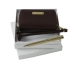 Zestaw RPBP407 - etui na telefon-portmonetka RLG407 `Evidence Burgundy` + długopis RST4994 `Ciselé Or`