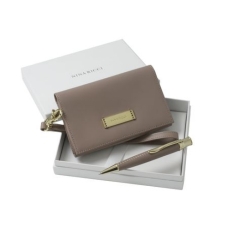 Zestaw RPBP408 - etui na telefon-portmonetka RLG408 `Evidence Sandy Pink` + długopis RSL4084 `Evidence Leather Sandy Pink`
