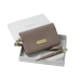 Zestaw RPBP408 - etui na telefon-portmonetka RLG408 `Evidence Sandy Pink` + długopis RSL4084 `Evidence Leather Sandy Pink`
