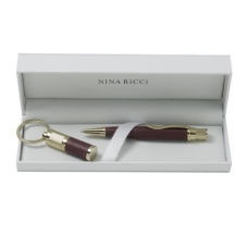 Zestaw RPBU407 - pendrive RAU407 `Evidence Burgundy` + długopis RSL4074 `Evidence Leather Burgundy`