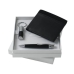 Zestaw RPBUW463 - pendrive RAU463 `Evidence Black` + portfel-wizytownik RLW415 `Contraste` + długopis RSL4634 `Evidence Leather Black`