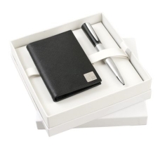Zestaw RPBW156 - etui na wizytówki RLC118 `Filigrane` + długopis RSV0564 `Parallèle`