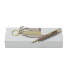 Zestaw RPKB408 - brelok RAK408 `Evidence Sandy Pink` + długopis RSL4084 `Evidence Leather Sandy Pink`