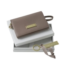 Zestaw RPKP408 - brelok RAK408 `Evidence Sandy Pink` + etui na telefon-portmonetka RLG408 `Evidence Sandy Pink`