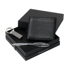 Zestaw LPBUW426 - pendrive LAU426 `Galon` + portfel-wizytownik LLW426 `Galon` + długopis LSI4444 `Résonance Chrome`