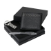 Zestaw LPBUW426 - pendrive LAU426 `Galon` + portfel-wizytownik LLW426 `Galon` + długopis LSI4444 `Résonance Chrome`