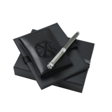 Zestaw LPCR416 - etui na wizytówki LLC416 `Logotype` + pióro kulkowe LST4605 `Scribal Gun`