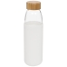 Szklany bidon z drewnianym wieczkiem Kai 540 ml
