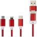 Kabel do ładowania 3 w 1 z podwójnym wejściem Versatile