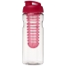 Bidon H2O Base® z wieczkiem na zacisk o pojemności 650 ml z
możliwością przyrządzania wody smakowej