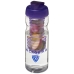 Bidon H2O Base® z wieczkiem na zacisk o pojemności 650 ml z
możliwością przyrządzania wody smakowej