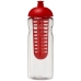 Bidon H2O Base® z wypukłym wieczkiem o pojemności 650 ml z możliwością przyrządzania wody smakowej