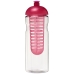 Bidon H2O Base® z wypukłym wieczkiem o pojemności 650 ml z możliwością przyrządzania wody smakowej