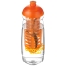 Bidon H2O Pulse® o pojemności 600 ml z wypukłym wieczkiem z możliwościąprzyrządzania wody smakowej
