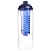 Butelka H2O Treble z wypukłym wieczkiem o pojemności 750 ml i zaparzaczem