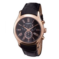 Zegarek z chronografem Ungaro Stefano, kolor czarny    				                