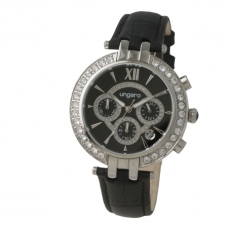 Zegarek z chronografem Ungaro Alba Black, kolor czarny    				                