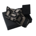 Zestaw Ungaro etui na wizytówki Goccia + apaszka Monogramma Mini Black/Brown, kolor brązowy    				                