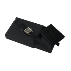 Zestaw Ungaro etui na wizytówki Goccia +  zegarek Preziosa Black, kolor czarny    				                