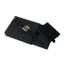 Zestaw Ungaro etui na wizytówki Goccia +  zegarek Preziosa Black, kolor czarny    				                