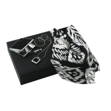 Zestaw Ungaro lusterko + pendrive 4GB + apaszka seria Goccia, kolor czarny    				                