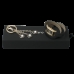 Zestaw Ungaro zegarek Sienna Black-Gold + brelok Alba, kolor czarny    				                